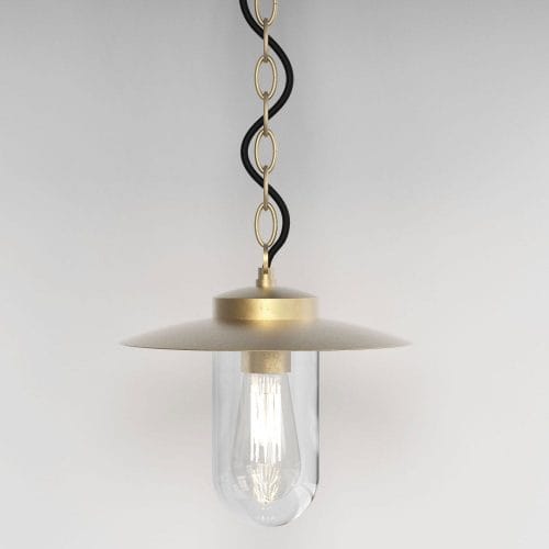 Astro Lights Brass Pendant Light