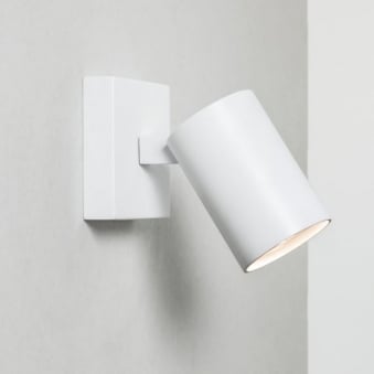 Ascoli Single Spotlight in White