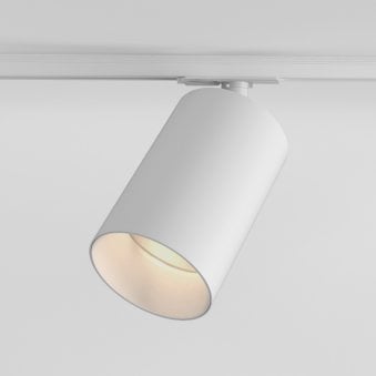 Can 100 Matt White LED Track Spotlight