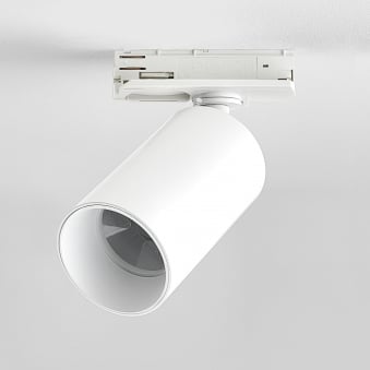 Can 50 Matt White LED Track Spotlight