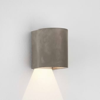 Dunbar 120 LED Down Exterior Wall Light in Concrete