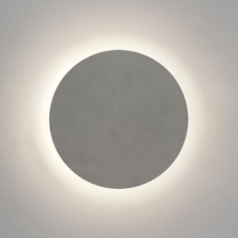 Eclipse IP44 Round 300 LED Concrete Wall Light