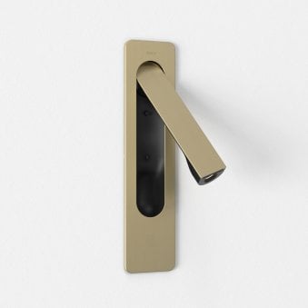 Keta Recessed Switched LED Reading Light in Matt Gold