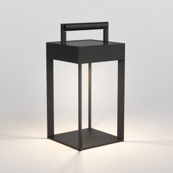 Kuro 250 IP44 Exterior Portable Lamp in Textured Black