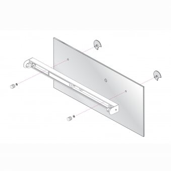 Mirror Adapter Kit 2 in Polished Chrome