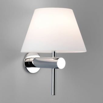 Roma IP44 Bathroom Wall Light Polished Chrome