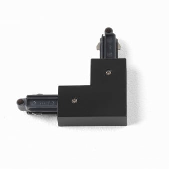 Track Lighting Left Connector in Black