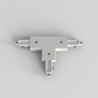 Track Lighting T Connector Left Nearside Earth in White