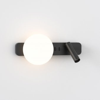 Zeppo Wall Reader Light in Matt Black
