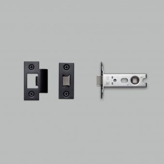 57mm Tubular Door Handle Latch In Black