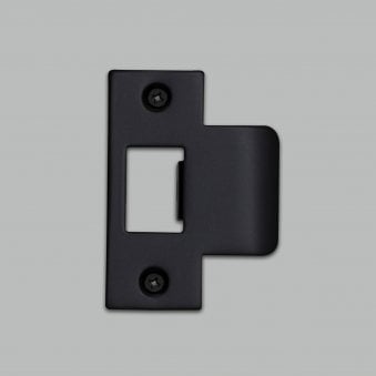 T Shaped Strike Plate in Black for 60mm Doors