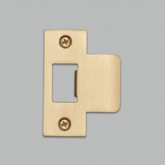 T Shaped Strike Plate in Brass for 54mm Doors