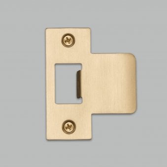 T Shaped Strike Plate in Brass for 60mm Doors