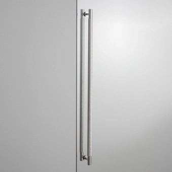 Double Sided Knurled Closet Bar Handle In Solid Steel