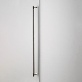 Knurled Closet Bar Handle In Solid Stainless Steel