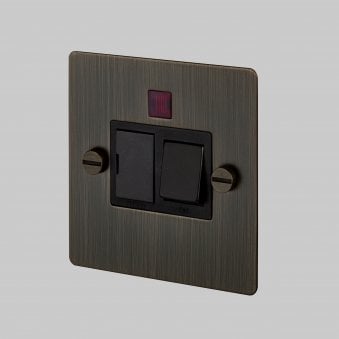 Switched 13 Amp Fused Spur In Smoked Bronze & Black