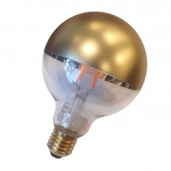 E27 Dimmable Warm White Gold Top 95mm LED Globe 4w 1800K 200lm