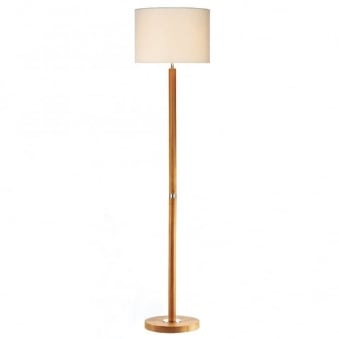 Avenue Floor Lamp in a Light Wood Finish