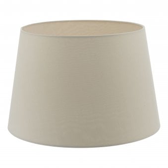 Cezanne 35cm Faux Silk Tapered Drum Shade In Ecru