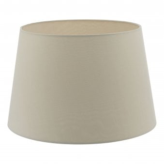 Cezanne 40cm Faux Silk Tapered Drum Shade In Ecru