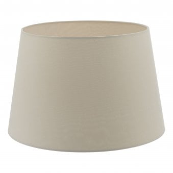 Cezanne 45cm Faux Silk Tapered Drum Shade In Ecru