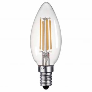E14 Dimmable Warm White LED Candle 4W 2700K 400lm