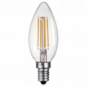 E14 Dimmable Warm White LED Candle 4W 2700K 400lm
