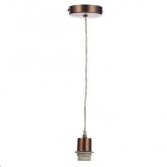 Suspension Kit in Aged Copper with Clear Cable