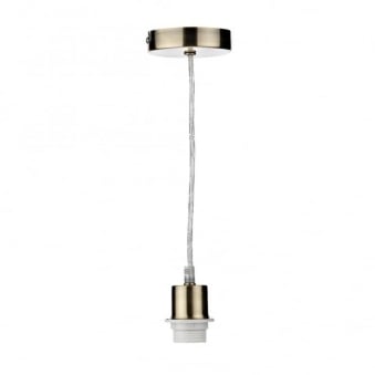 Suspension Kit in Antique Brass with Clear Cable