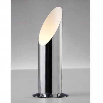 Indio Uplighter Table Lamp in a Polished Chrome Finish