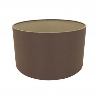 Sigma 30cm Chocolate Drum Shade With Grecian Bronze Lining