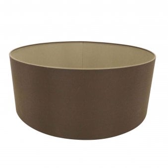 Sigma 60cm Chocolate Drum Shade With Grecian Bronze Lining