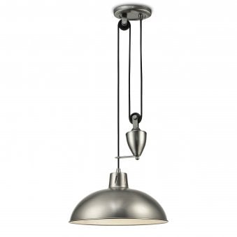 Wellington Rise & Fall Pendant In Antique Nickel