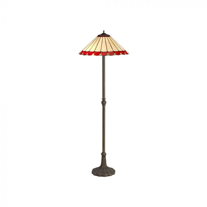 Lumiere Postbridge Aged Antique Brass Floor Lamp