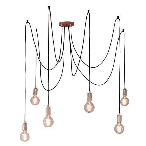 Endon Lighting Copper Plate Pendant Light