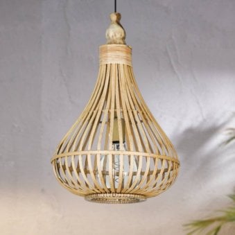 Amsfield 350mm Bamboo Wickerwork Pendant