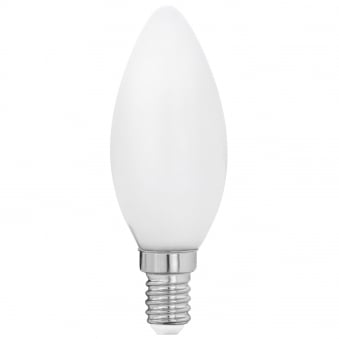 E14 Frosted Warm White LED Candle 4W 2700K 470lm