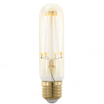 E27 Amber Dimmable Extra Warm LED 125mm Tube 4W 1700K 320lm