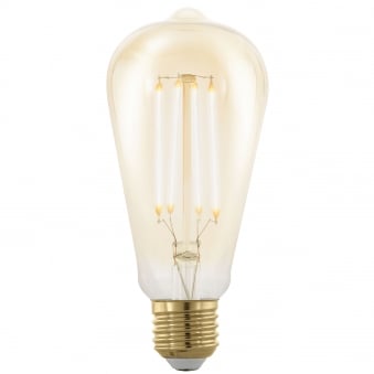 E27 Amber Dimmable Extra Warm Pear Shaped LED With 4W 1700K 320lm