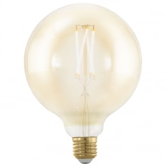E27 Amber Extra Warm 125mm Globe LED 4W 1700K 300lm