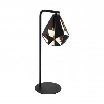 Carlton 4 Black and Antique Copper Cage Table Lamp