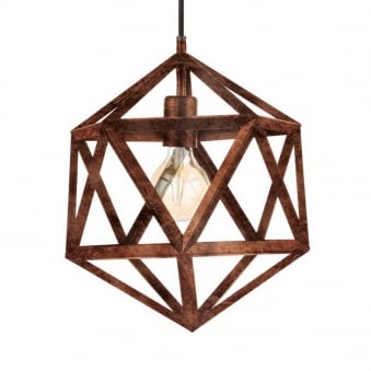 Embleton Antique Copper Geometric Pendant