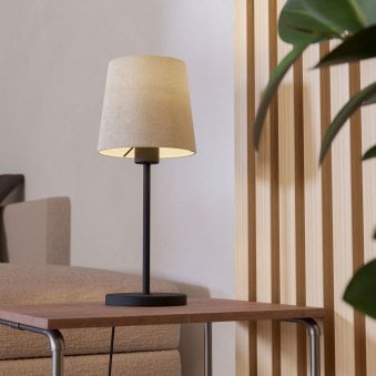 Febres Table Lamp with White Fabric Shade