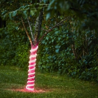 Flat Neon LED IP44 Flexible 5 Metre Strip Light in Pink