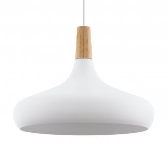 Sabinar Large Steel Pendant Light in White