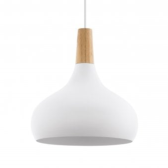 Sabinar Medium Steel Pendant Light in White