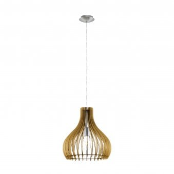 Tindori 380 Wooden Pendant Light in Maple