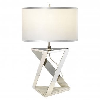Aegeus Table Lamp in Nickel and Marble Base