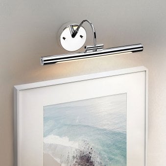 Alton Small LED Picture Light in Polished Chrome