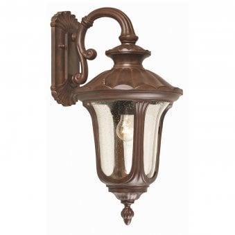 Chicago Medium Down Wall Lantern Rusty Bronze Patina